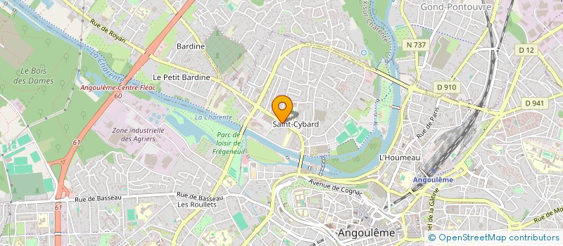 localisation de l'entreprise EURL AUTO ECOLE MORAIN ET ENFANTS à ANGOULEME