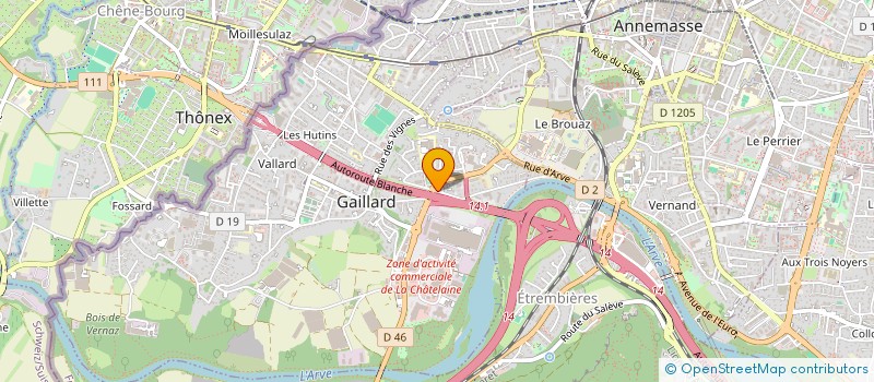 localisation de l'entreprise EURL AUTO HIFI CENTER  GAILLARD