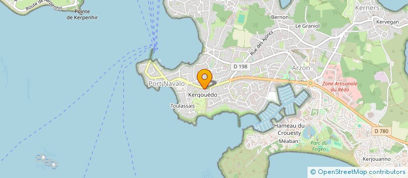 localisation de l'entreprise EURL AUTOMOBILES DU GOLFE  ARZON