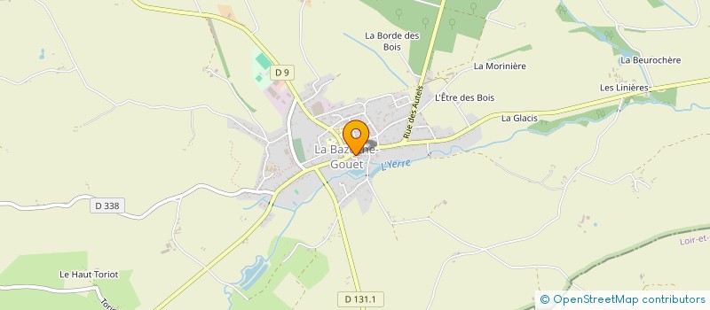localisation de l'entreprise EURL AUVRAY EMILIE à LA BAZOCHE-GOUET