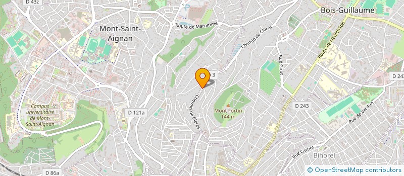 localisation de l'entreprise EURL AUVRAY PEINTURE  MONT-SAINT-AIGNAN