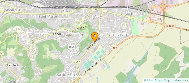 localisation de l'entreprise EURL AUX FILS DU BOIS à LAON