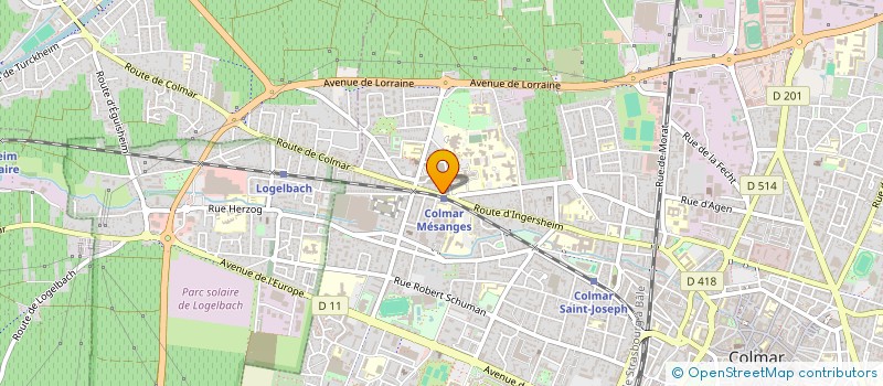 localisation de l'entreprise EURL AUX SAVEURS D'AILLEURS à COLMAR