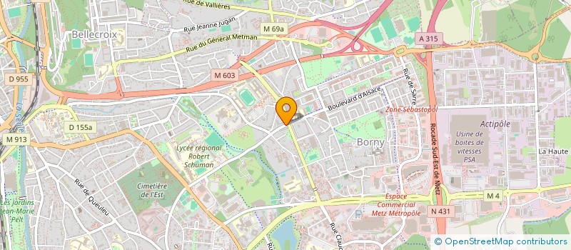 localisation de l'entreprise EURL AVANOS à METZ