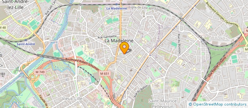 localisation de l'entreprise EURL AXELLE à LA MADELEINE