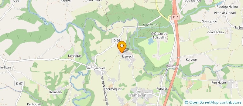 localisation de l'entreprise EURL AYMERIC PILARDEAU  TREMEVEN