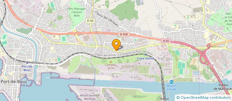 localisation de l'entreprise EURL AZUR ELEC à MARTIGUES