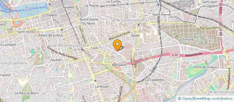 localisation de l'entreprise EURL AZUR PLOMBERIE CHAUFFAGE 13  MARSEILLE