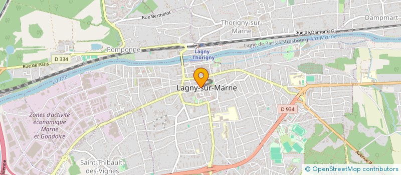 localisation de l'entreprise EURL B 28. à LAGNY-SUR-MARNE