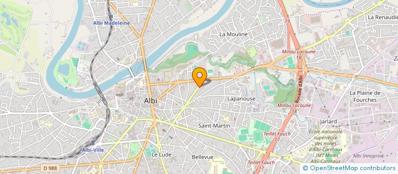 localisation de l'entreprise EURL B.H.T à ALBI