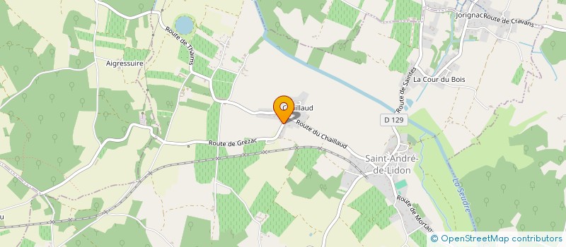 localisation de l'entreprise EURL BABIN EMERIC TP  SAINT-ANDRE-DE-LIDON