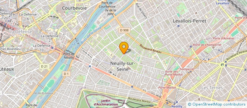 localisation de l'entreprise EURL BAILLON à NEUILLY-SUR-SEINE