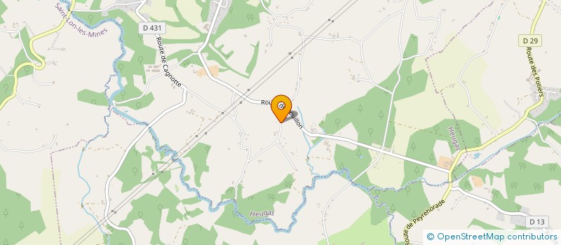 localisation de l'entreprise EURL BAL  HEUGAS