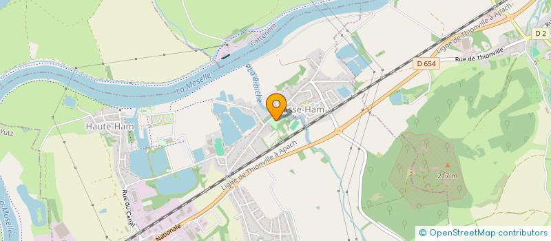 localisation de l'entreprise EURL BALY AUTO  BASSE-HAM