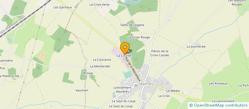 localisation de l'entreprise EURL BARILLIER à SEPMES