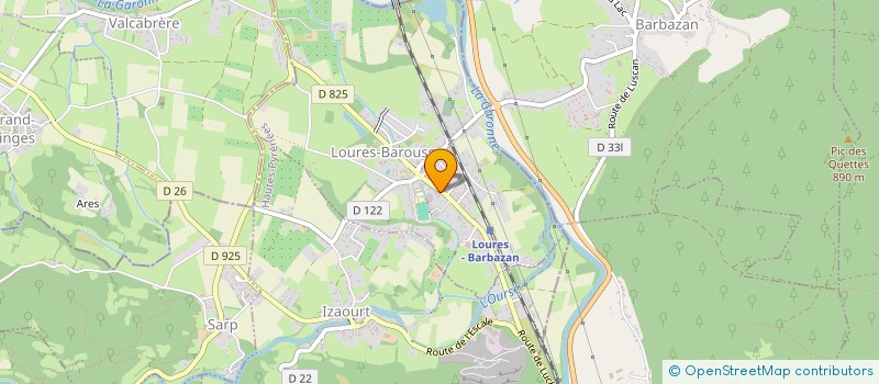 localisation de l'entreprise EURL BAROUSSE SERVICES  LOURES-BAROUSSE