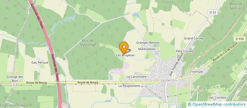 localisation de l'entreprise EURL BATAILLE à JASSERON