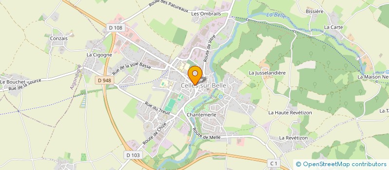 localisation de l'entreprise EURL BATI 79 à AIGONDIGNE
