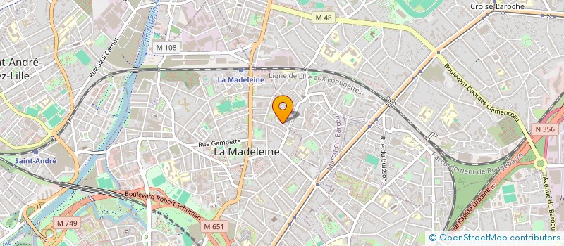 localisation de l'entreprise EURL BATI-AFFAIRES à LA MADELEINE