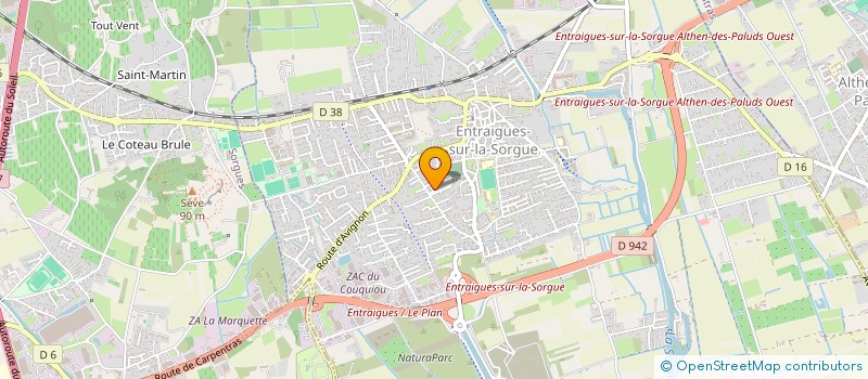 localisation de l'entreprise EURL BATI CONCEPT 84  ENTRAIGUES-SUR-LA-SORGUE