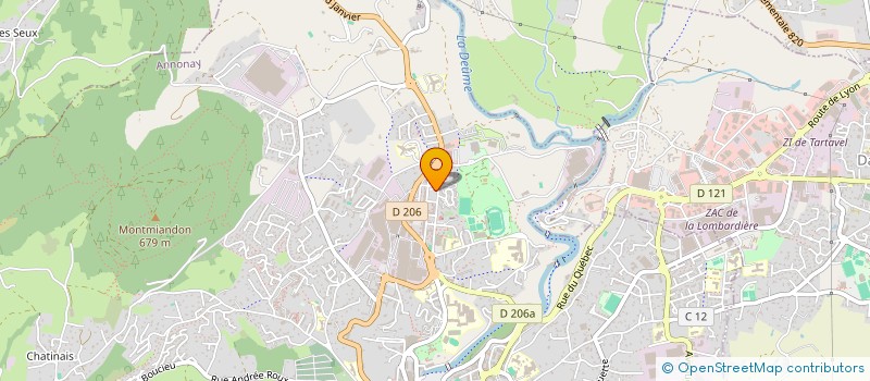 localisation de l'entreprise EURL BATI ETOILE à ANNONAY