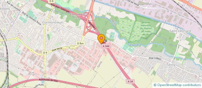 localisation de l'entreprise EURL BATI MARNE  CORMONTREUIL