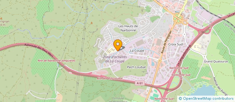 localisation de l'entreprise EURL BATI RENOV à NARBONNE
