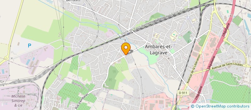 localisation de l'entreprise EURL BATIMENT ELECTRICITE GENERALE MULTISERVICES  AMBARES-ET-LAGRAVE