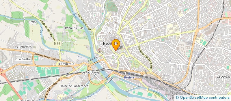 localisation de l'entreprise EURL BATISTAR-GAZ  BEZIERS