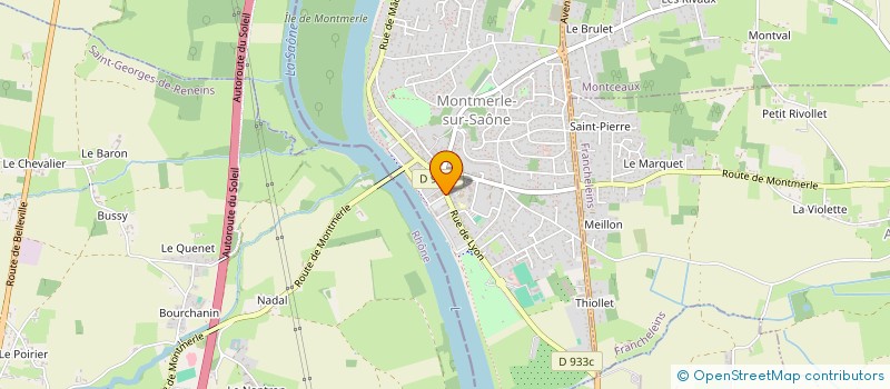 localisation de l'entreprise EURL BAYRU à MONTMERLE-SUR-SAONE