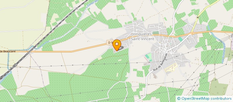 localisation de l'entreprise EURL BC PEINTURE  JONQUIERES-SAINT-VINCENT