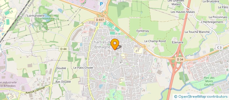 localisation de l'entreprise EURL BDS  CHARTRES-DE-BRETAGNE