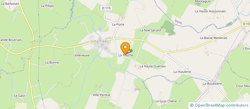 localisation de l'entreprise EURL BECHET à VILLAMEE
