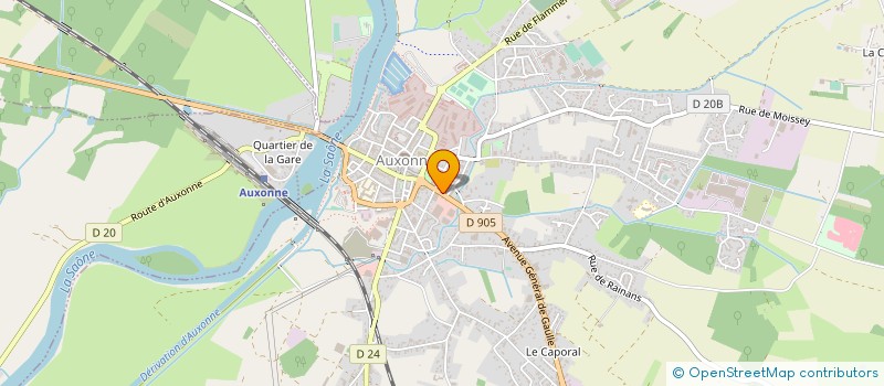 localisation de l'entreprise EURL BECLE à AUXONNE