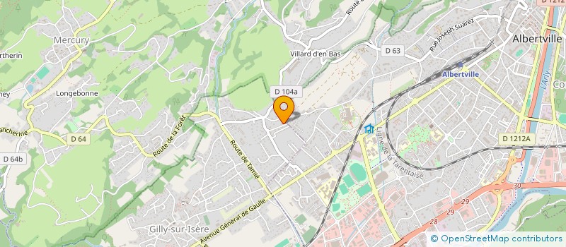 localisation de l'entreprise EURL BECOPRO à GILLY-SUR-ISERE