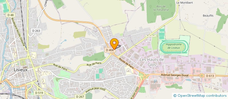 localisation de l'entreprise EURL BECQUETS à LISIEUX