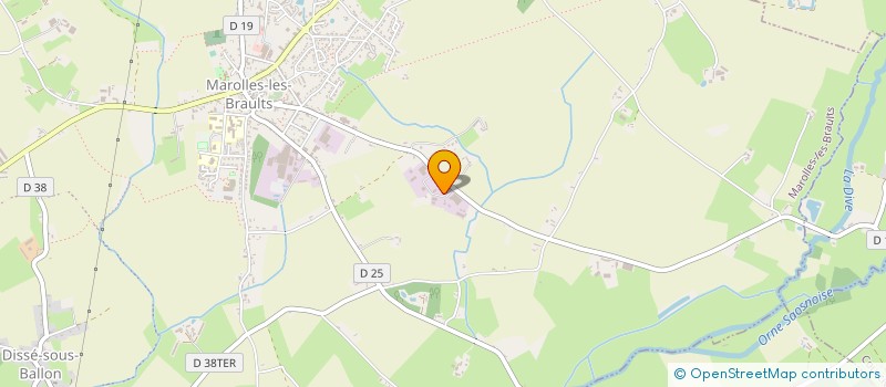 localisation de l'entreprise EURL BEDOUET  JOUE-L'ABBE