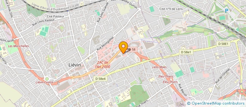 localisation de l'entreprise EURL BELILE à LIEVIN