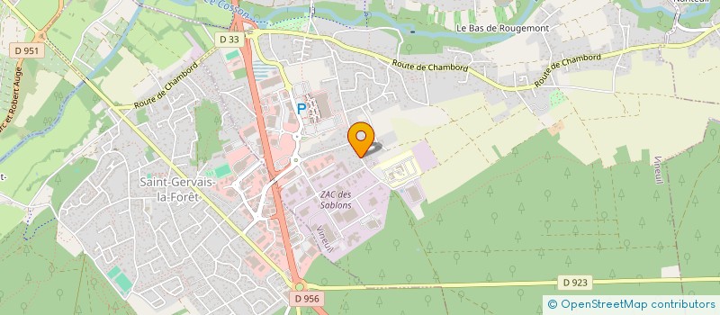 localisation de l'entreprise EURL BELLEREAU à VINEUIL