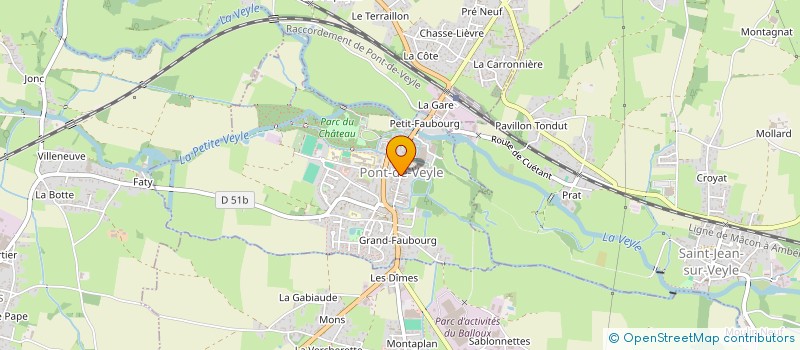 localisation de l'entreprise EURL BELLESCIZE OPTIQUE  PONT-DE-VEYLE