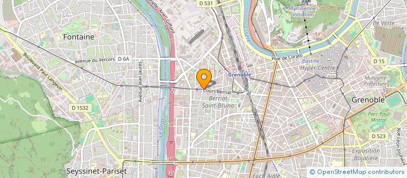 localisation de l'entreprise EURL BELLIN à GRENOBLE