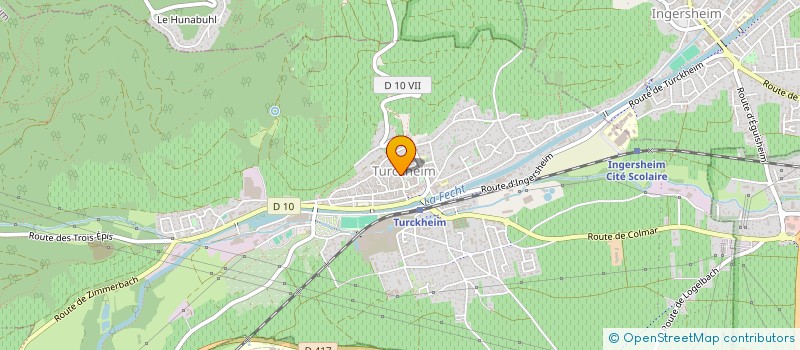 localisation de l'entreprise EURL BENJAMIN GRAVIER  TURCKHEIM