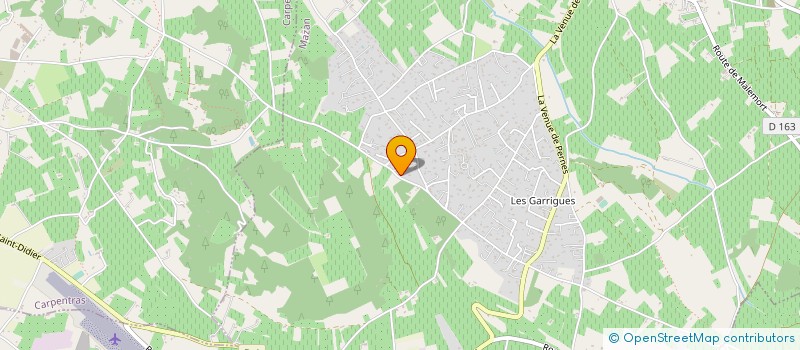 localisation de l'entreprise EURL BENOIT SANTOUHI PLATRERIE à MAZAN