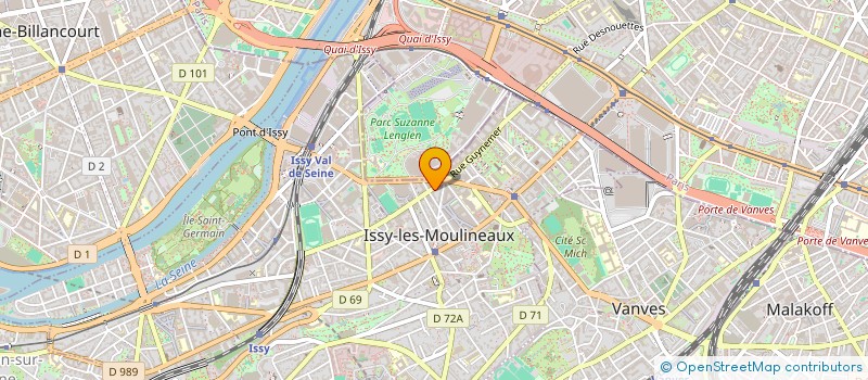 localisation de l'entreprise EURL BERANGER & CIE à ISSY-LES-MOULINEAUX
