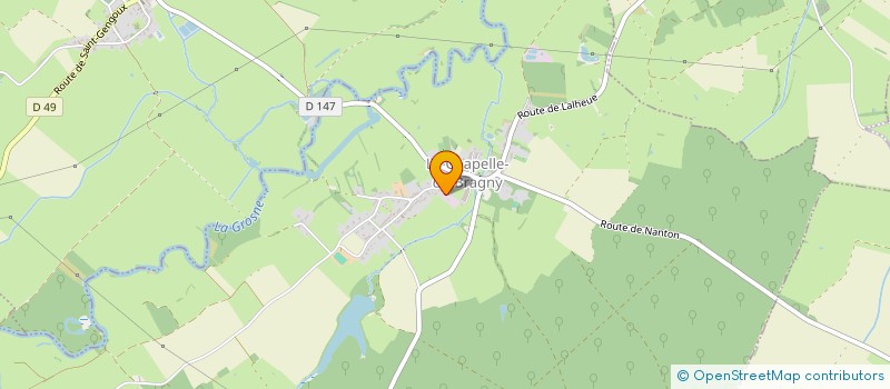 localisation de l'entreprise EURL BERAUD  LA CHAPELLE-DE-BRAGNY