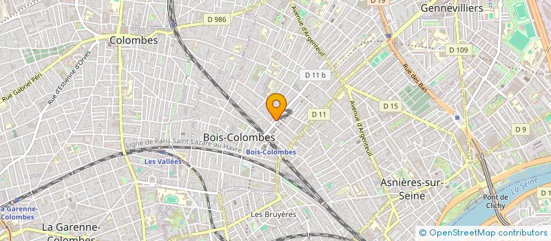 localisation de l'entreprise EURL BERDAH VERONIQUE à BOIS-COLOMBES