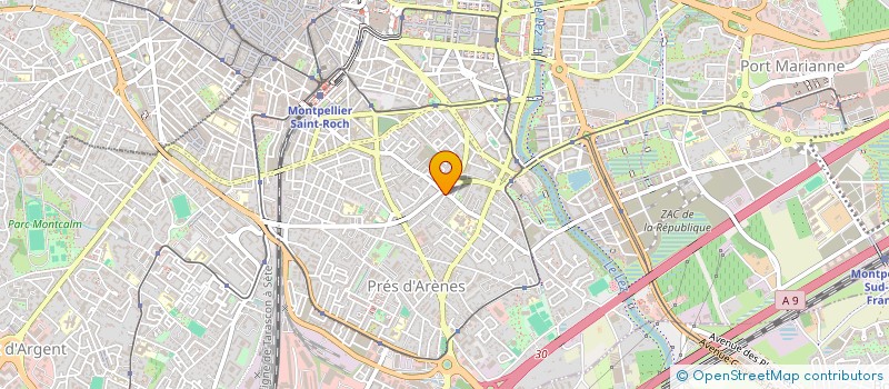localisation de l'entreprise EURL BERENGER MERCIER SERVICES à MONTPELLIER