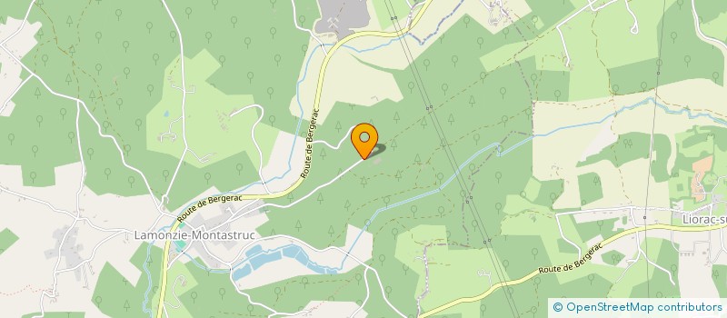 localisation de l'entreprise EURL BERGERACOISE DE SERVICES  LAMONZIE-MONTASTRUC