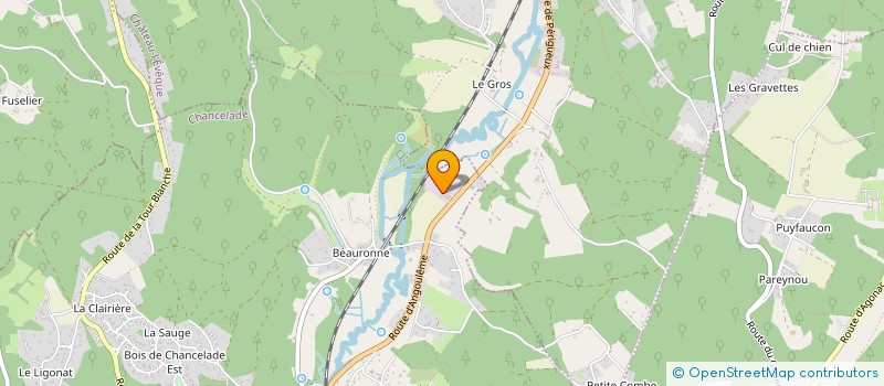 localisation de l'entreprise EURL BERGERON GOUDRONNAGE  CHANCELADE