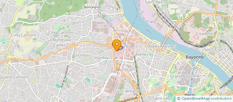 localisation de l'entreprise EURL BERLOU  ANGLET